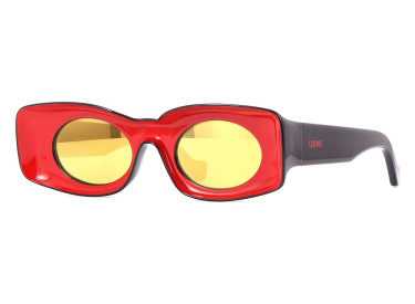 Loewe LW40033I 01G Red and Black/Brown with Gold Mirror