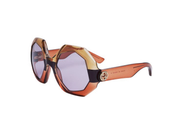 Gucci GG1242S 002 Transparent Brown/Violet