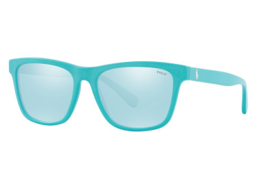 Polo Ralph Laurent PH4167 59671N Matte Cove Blue/Light Blue Mirror Silver