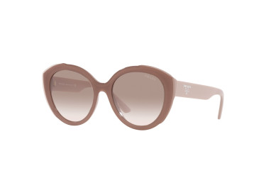 Prada PR01YSF 07V1L0 Alabaster Pink/Clear Gradient Brown
