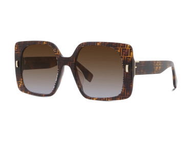 Fendi FE40036U 55F FF Havana/Brown to Lilac