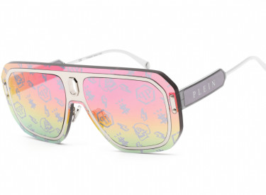 Philipp Plein SPP050 579L Shiny Palladium/Smoke Mirror Rainbow