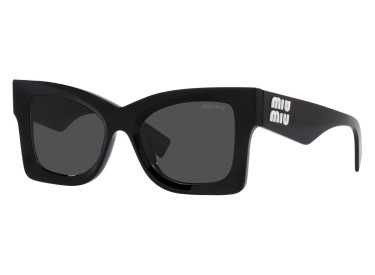 Miu Miu MU08WS 1AB5S0 Shiny Black/Dark Grey