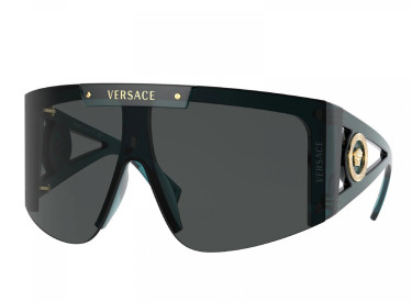 Versace VE4393 533587 Transparent Petroleum / Dark Grey