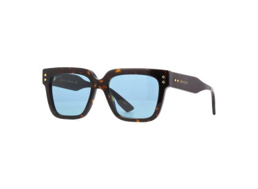 Gucci GG1084S 002 Shiny Dark Havana/Light Blue
