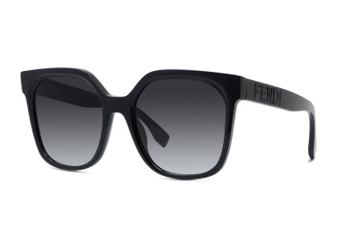 Fendi FE40007I 55 01B Shiny Black/Grey Gradient