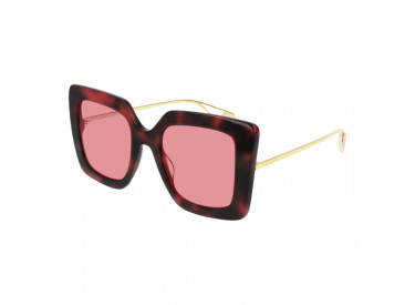 Gucci GG0435S 005 Red Havana/Pink