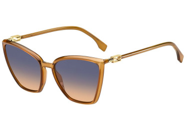 Fendi FF0433/G/S L7Q/OV Transparent Orange/Blue to Orange Gradient