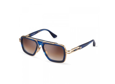 Dita LXN-EVO DTS-403-A-03 Blue Swirl Yellow Gold/ Dark Brown Gradient