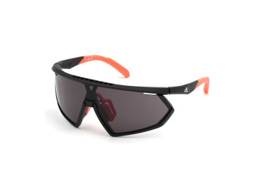 Adidas SP0001 02A Matte Black/Smoke and Orange