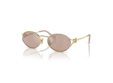Miu Miu MU52YS ZVN20F Pale Gold/Pink Gold Mirror