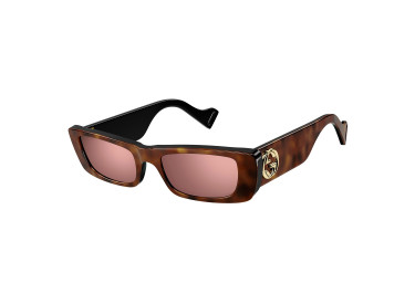 Gucci GG0516S 015 Havana/Red Mirror