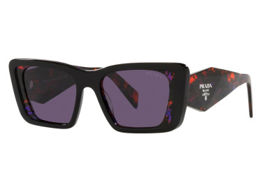 Prada PR08YSF 04V6O2 Black/Havana Abstract/Purple