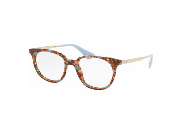 Prada PR13UV KJO1O1 Striped Brown/Azure