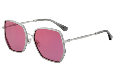 Jimmy Choo ALINE/S 0YB7 AO Silver / Red Mirror
