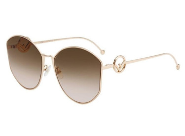 Fendi FF0335/F/S 0DDB 00 Gold Copper / Brown Pink Gradient