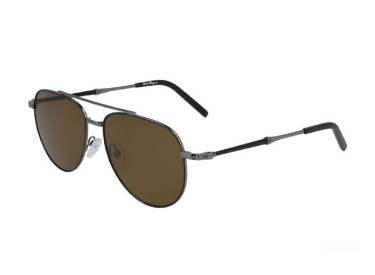Salvatore Ferragamo SF226SP 021 Black Dark Ruthenium/Brown Polarized