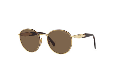 Prada PR56ZS 10F06B Shiny Gold/Dark Brown