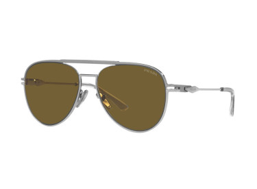 Prada PR54ZS 16F01T Matte Gunmetal  / Dark Brown