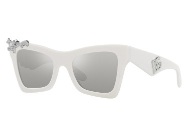 Dolce & Gabbana DG4434 33128V White/Clear Mirror Silver