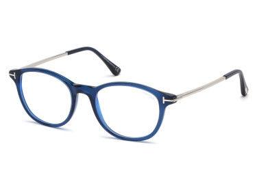 Tom Ford FT5553-B 090 Shiny Transparent Blue/Shiny Palladium 50mm