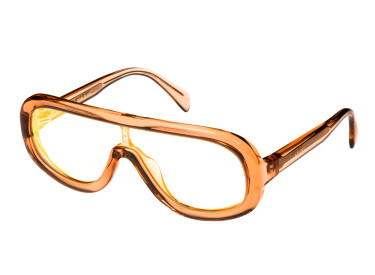 Celine CL40021I 42X Transparent Orange/Blue with Gold Mirror