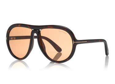 Tom Ford FT0768 52E Shiny Dark Havana/Brown