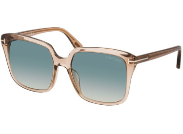Tom Ford FT0788 45P Shiny Light Brown / Gradient Green
