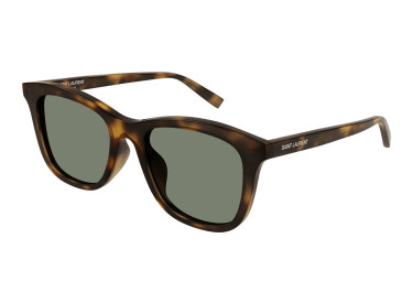 Saint Laurent SL587/K 002 Havana/Green with Light Mirror
