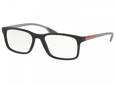 Prada Sport PS01LV 490O1 Black Rubber  52mm