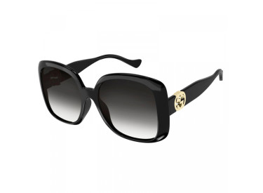 Gucci GG1029SA 001 Shiny Black/Grey