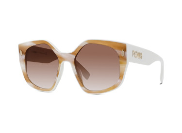 Fendi FE40017I 60F Blonde Marble/Brown