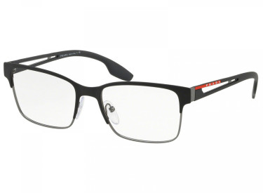 Prada Sport PS55IV 6BJ1O1  Black Rubber/Gunmetal Rubber