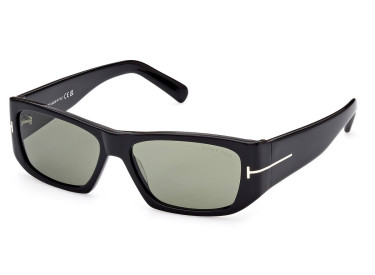 Tom Ford FT0986 01N Shiny Black/Green