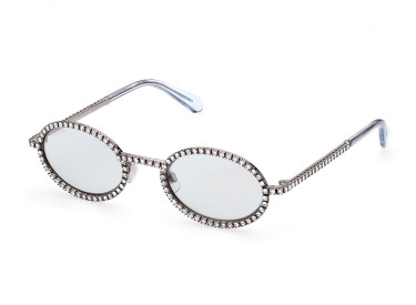 Swarovski SK0340 14V Ruthenium/Light Blue