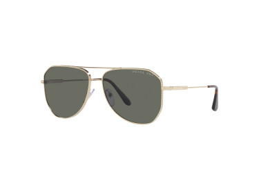 Prada PR63XS ZVN03R Pale Gold/Green Polarized 58mm