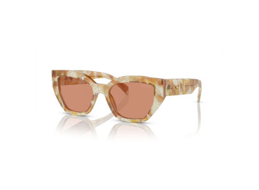 Prada PRA09S 19N20D Desert Tortoise/Brown