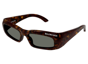 Balenciaga BB0266S 002 Dark Havana / Green