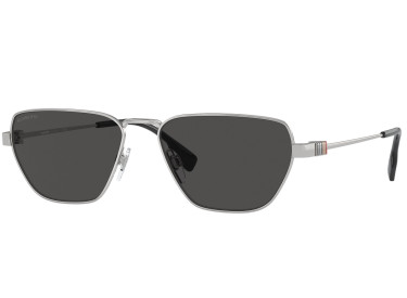 Burberry BE3146 100587 Shiny Silver/Dark Grey