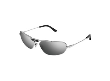 Balenciaga BB0245S 002 Silver/Silver Mirror