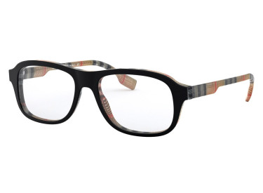 Burberry BE2299 3806 Top Black on Vintage Check 54mm