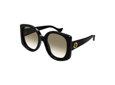 Gucci GG1257SA 004 Black/Gradient Brown