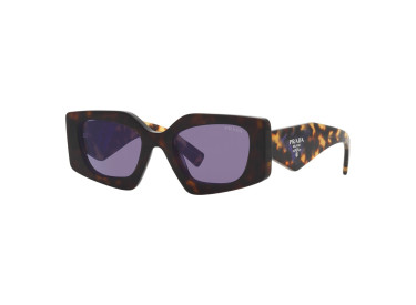 Prada PR15YSF 2AU05Q Tortoise/Violet Mirror Internal Silver