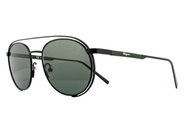 Salvatore Ferragamo SF169S 002 Matte Black/Dark Grey Green