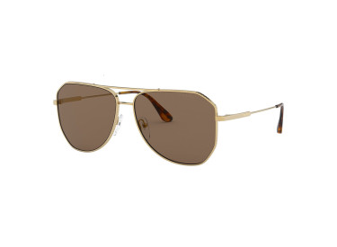 Prada PR63XS 5AK05D Gold/Brown Mirror Internal Grey 61mm