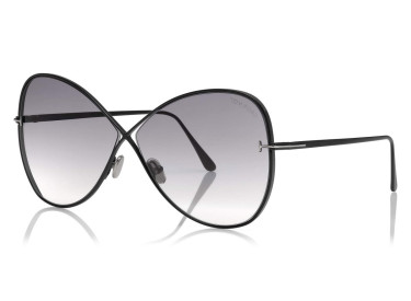 Tom Ford FT0842 01B Shiny Black/Gradient Smoke