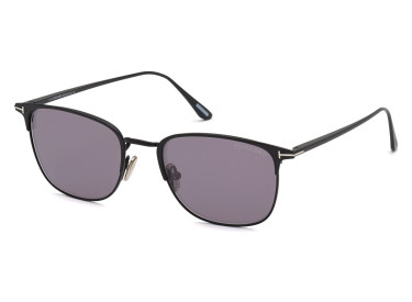 Tom Ford FT0851 02C Matte Black/Smoke Mirror 52mm