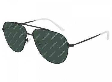 Balenciaga BB0013S 007 Ruthenium/Green 59mm