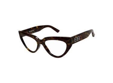 Balenciaga BB0276O 002 Dark Havana 53mm