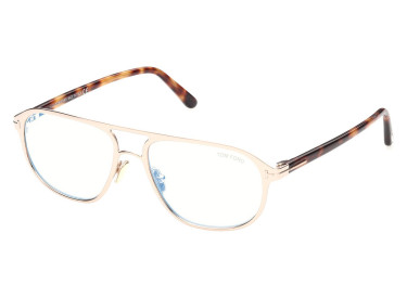 Tom Ford FT5751-B 028 Shiny Rose Gold/Shiny Blonde Havana 55mm